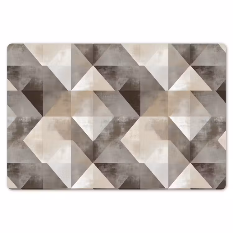 Placemat - 6 stuks - Geometrisch - Motief - Aardetinten — 7