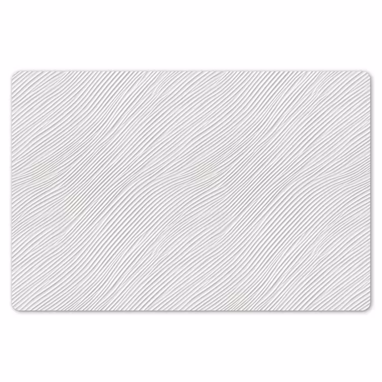 Placemat - 6 stuks - Golven - Ribbels - Wit — 7