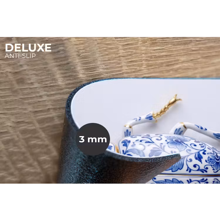 Placemat - 6 stuks - Kever - Delfts - Blauw - Goud — 4