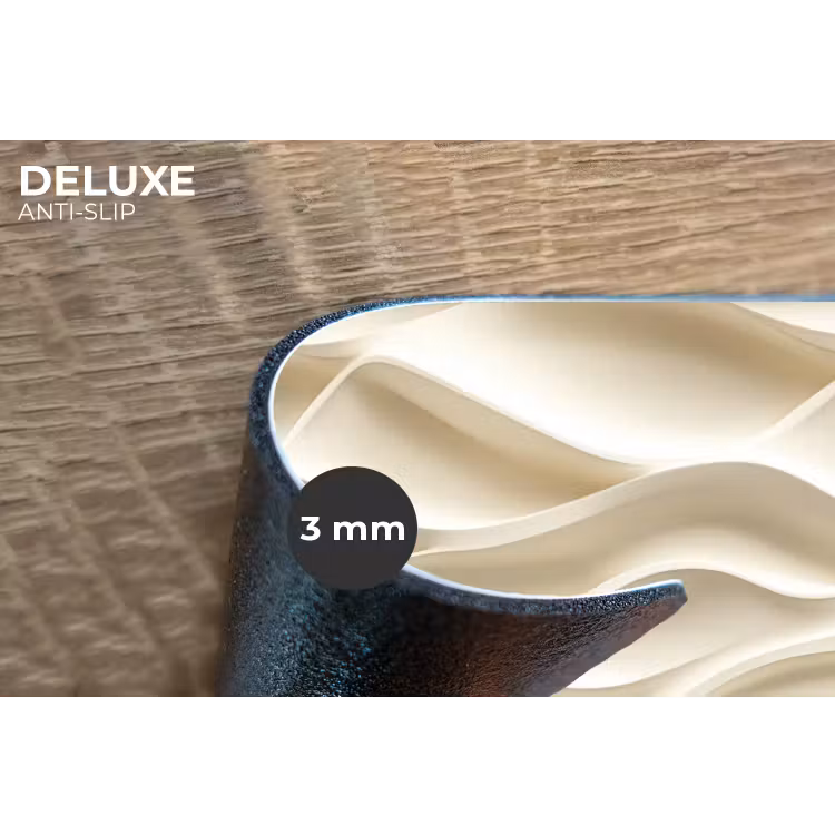 Placemat - 6 stuks - Lijnen - Golvend - Crème — 4