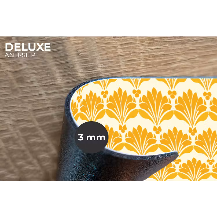 Placemat - 6 stuks - Patroon - Motief - Geel — 4
