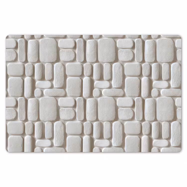 Placemat - 6 stuks - Reliëf - Structuur - Wit — 7