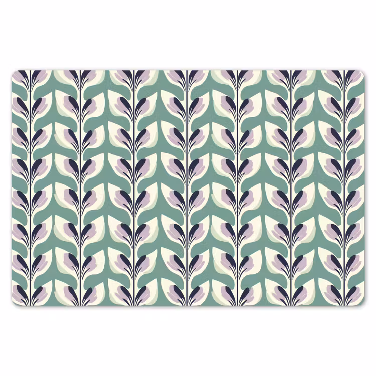 Placemat - 6 stuks - Retro - Modern - Groen — 7