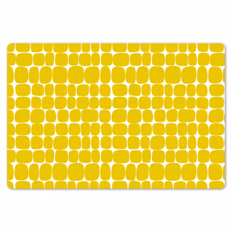 Placemat - 6 stuks - Stippen - Modern - Geel — 7