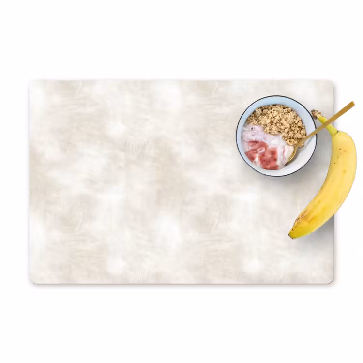 Placemat - 6 stuks - Subtiel - Structuur - Beige — 1