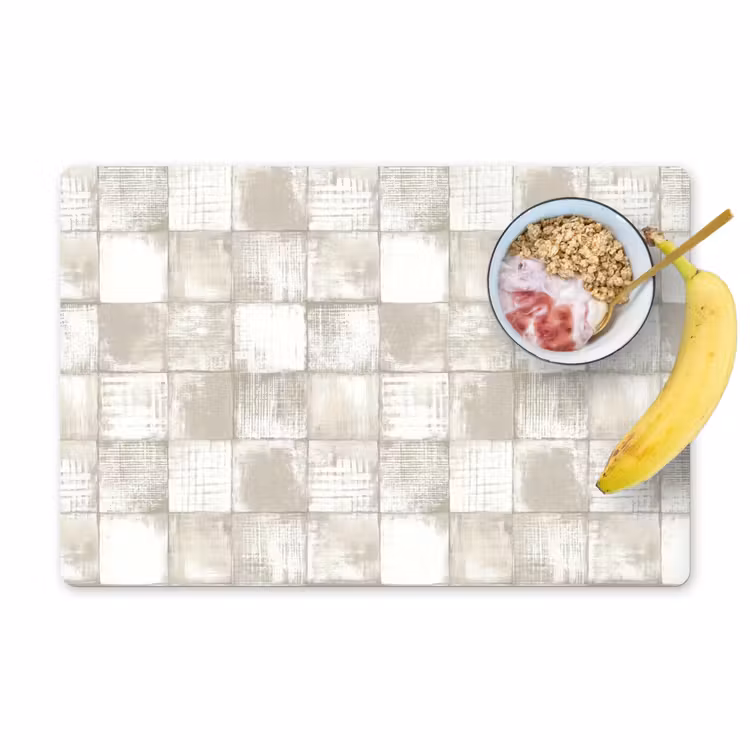 Placemat - 6 stuks - Tegel - Patroon - Verweerd — 1