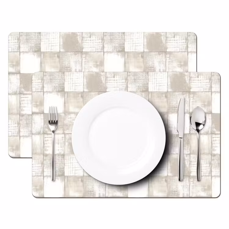 Placemat - 6 stuks - Tegel - Patroon - Verweerd — 2