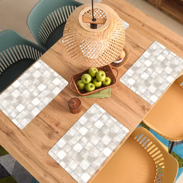 Placemat - 6 stuks - Tegel - Patroon - Verweerd — 6