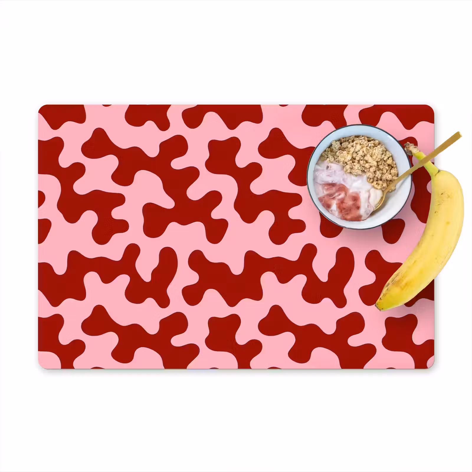 Placemat - 6 stuks - Modern - Abstract - Rood — 1