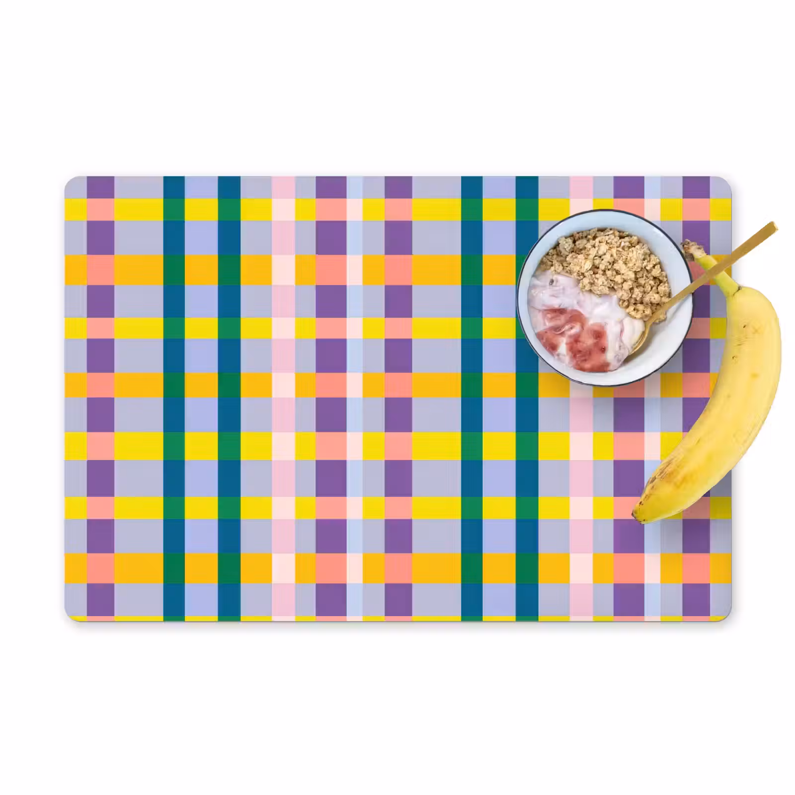 Placemat - 6 stuks - Ruit - Patroon - Kleurrijk — 1