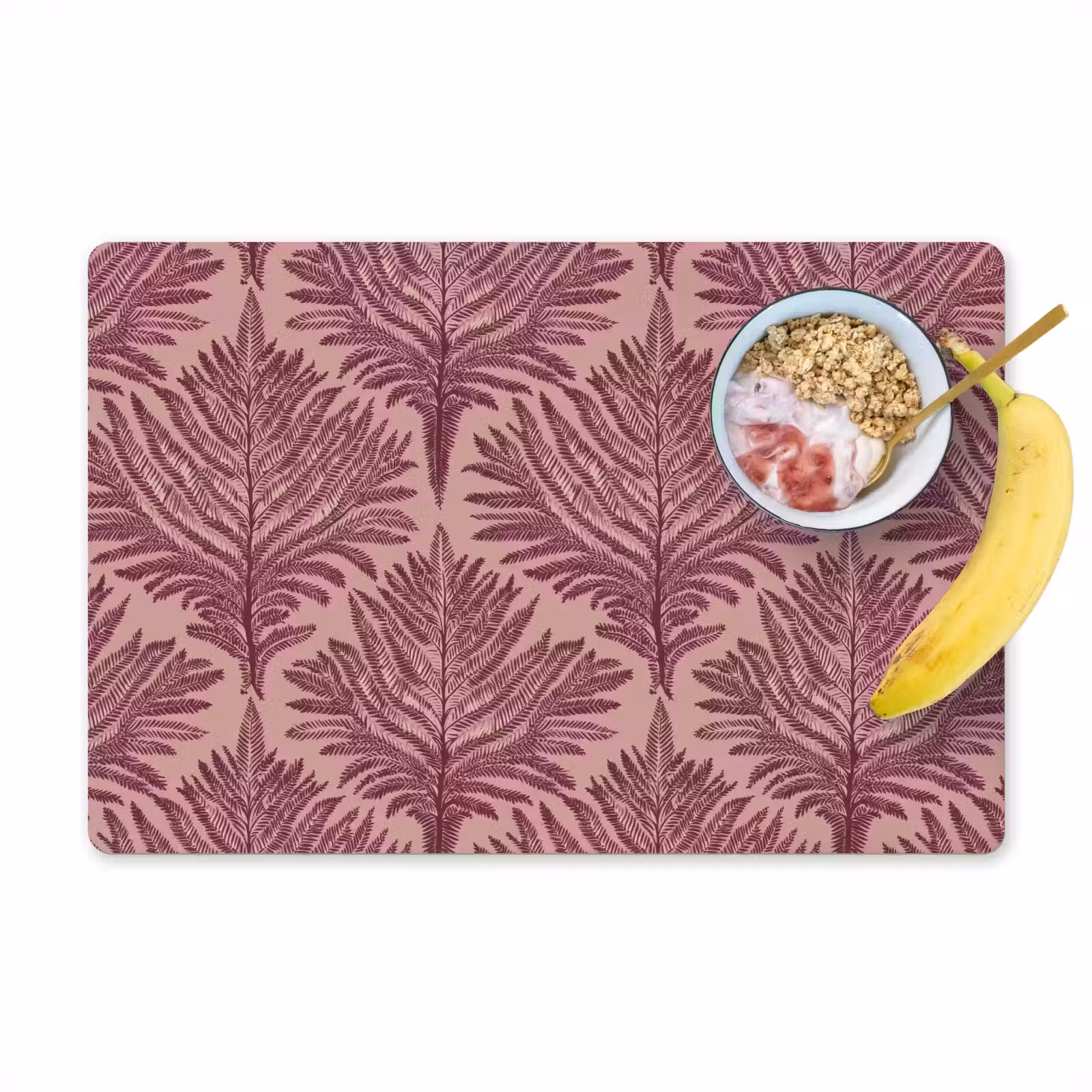 Placemat - 6 stuks - Varen - Patroon - Paars — 1