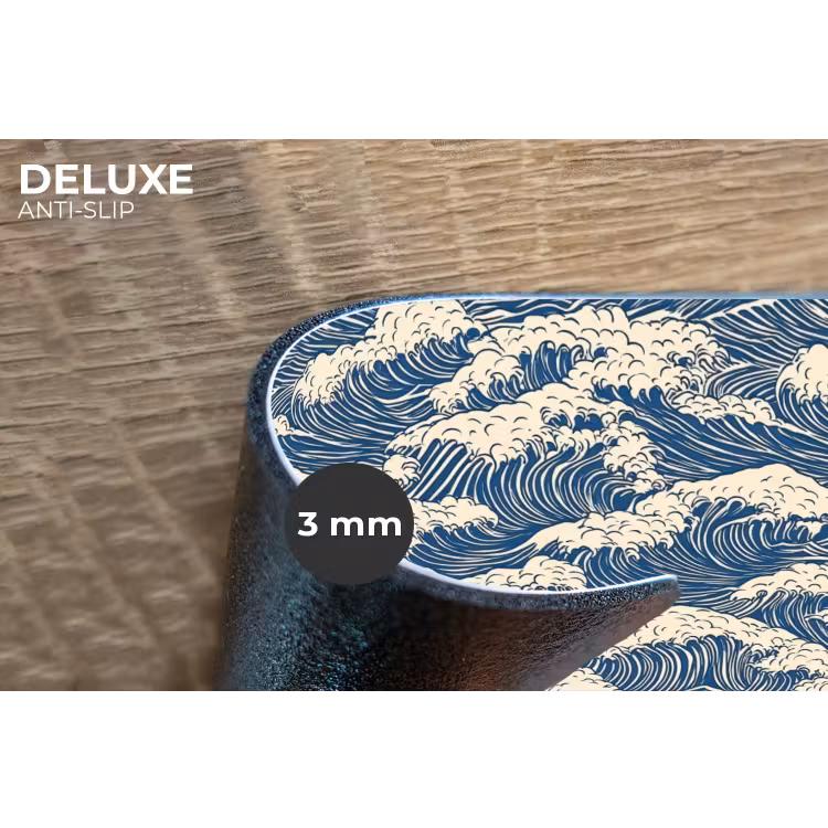 Placemat - 6 stuks - Golven - Klassiek - Blauw — 4