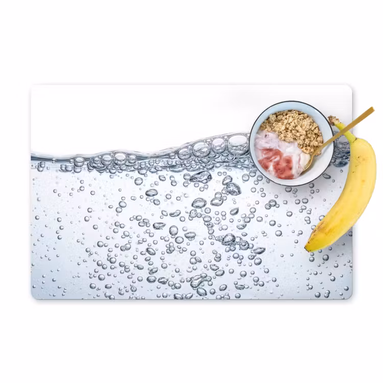 Placemat - 6 stuks - Luchtbellen - Water - Dynamisch — 1