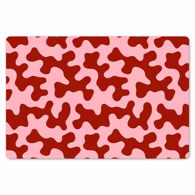 Placemat - 6 stuks - Modern - Abstract - Rood — 7