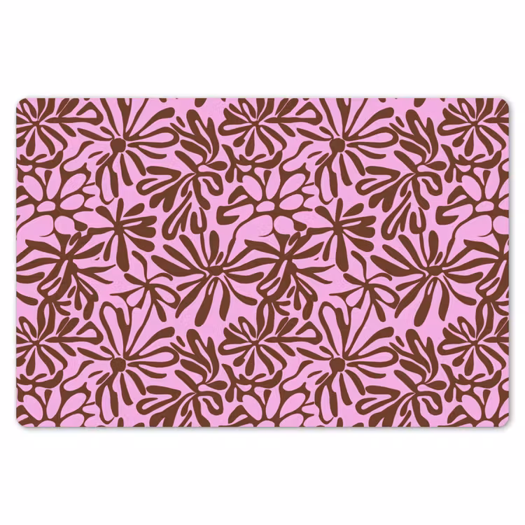 Placemat - 6 stuks - Organisch - Patroon - Roze — 7