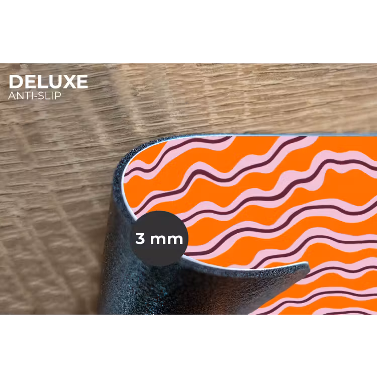 Placemat - 6 stuks - Retro - Golvend - Oranje — 4