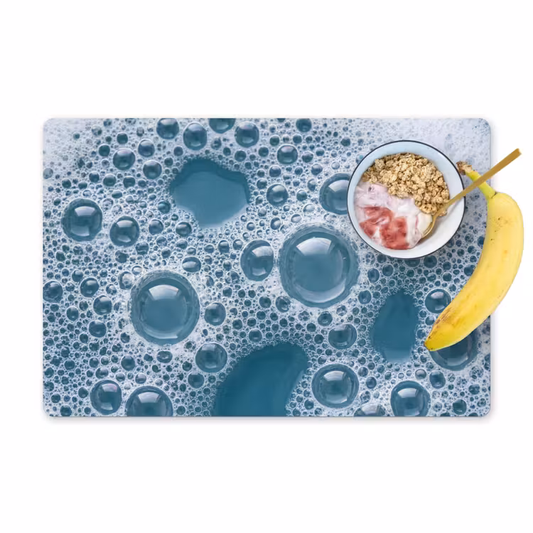 Placemat - 6 stuks - Schuim - Water - Textuur — 1