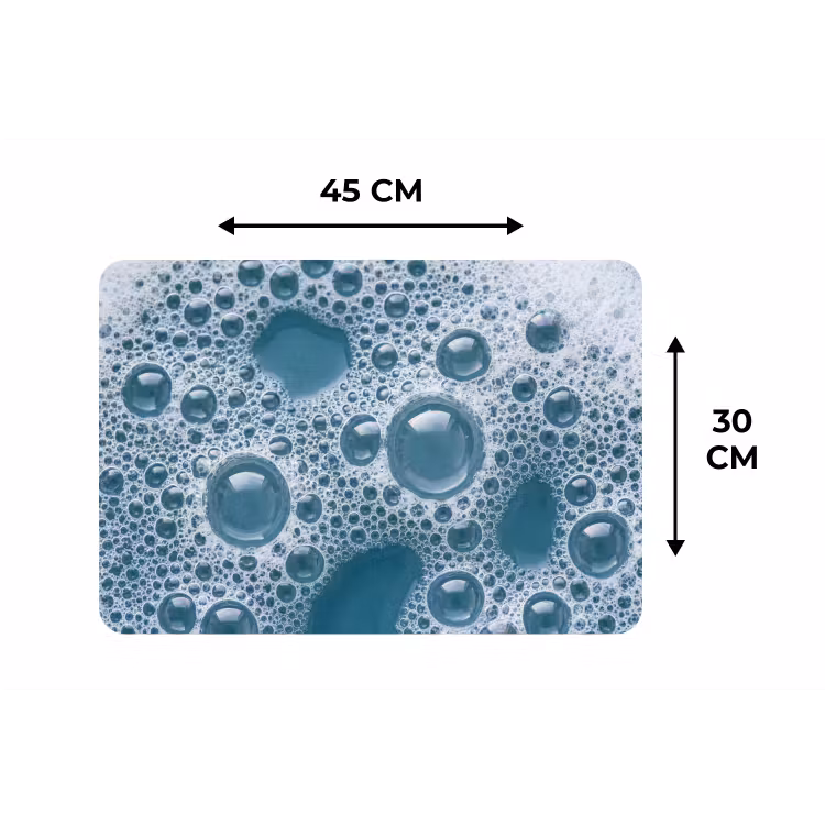 Placemat - 6 stuks - Schuim - Water - Textuur — 3