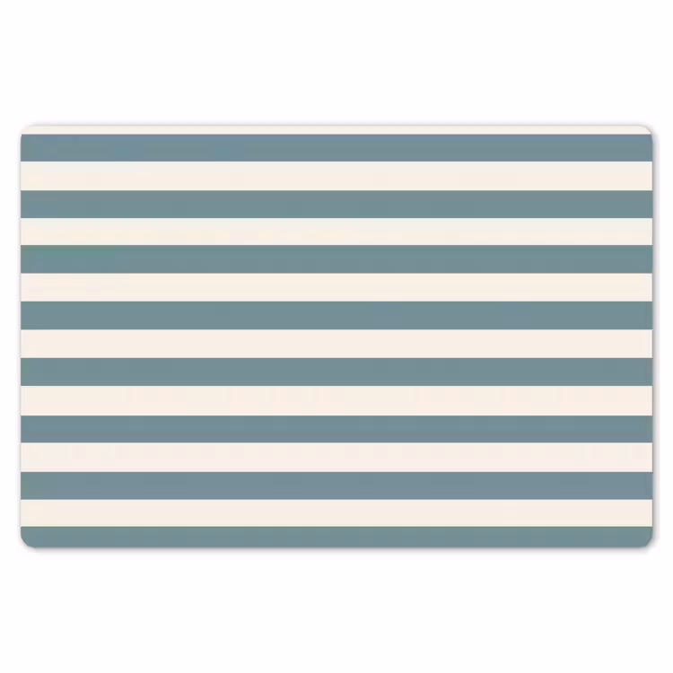 Placemat - 6 stuks - Strepen - Modern - Blauw — 7