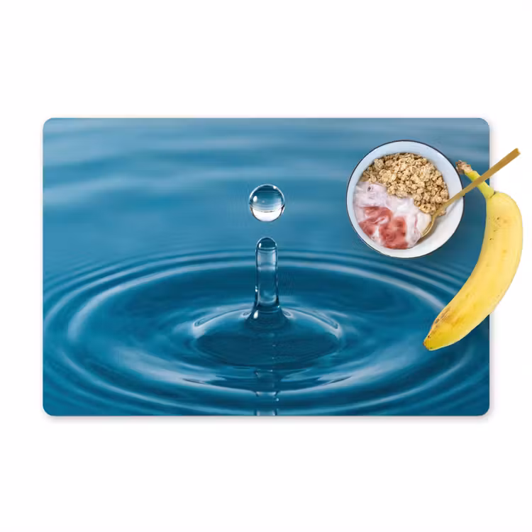 Placemat - 6 stuks - Waterdruppel - Water - Oppervlakte — 1