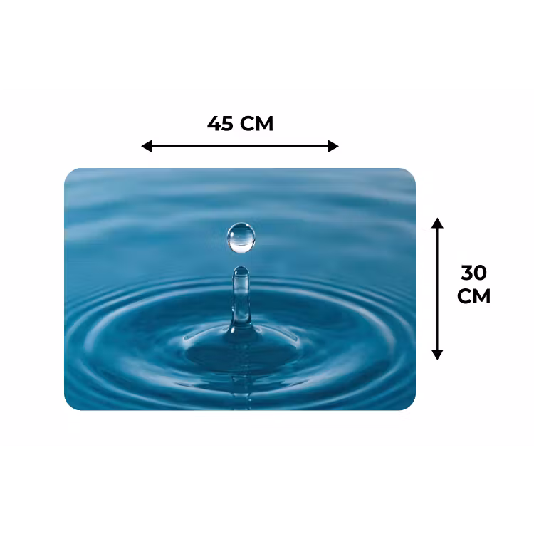 Placemat - 6 stuks - Waterdruppel - Water - Oppervlakte — 3