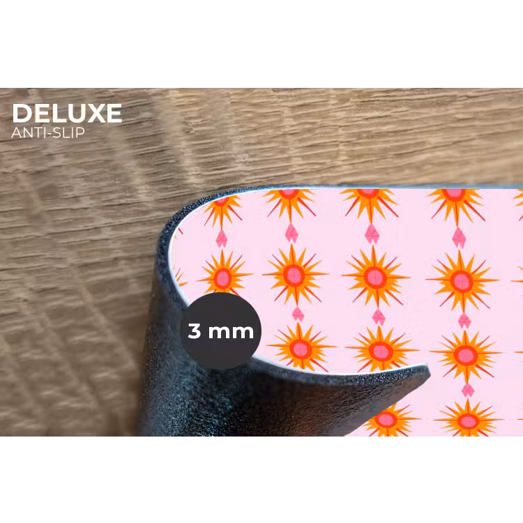 Placemat - 6 stuks - Zon - Motief - Roze — 4