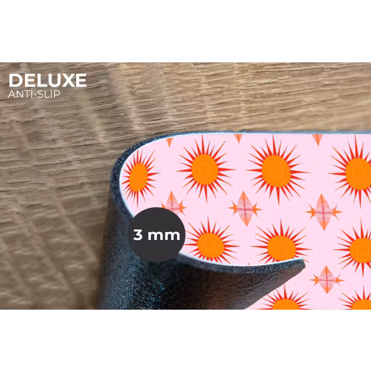 Placemat - 6 stuks - Zon - Patroon - Roze — 4