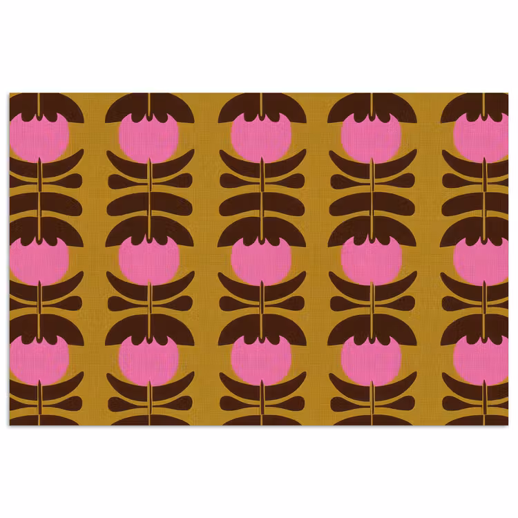 Poster - Abstract - Bloemen - Roze — 1