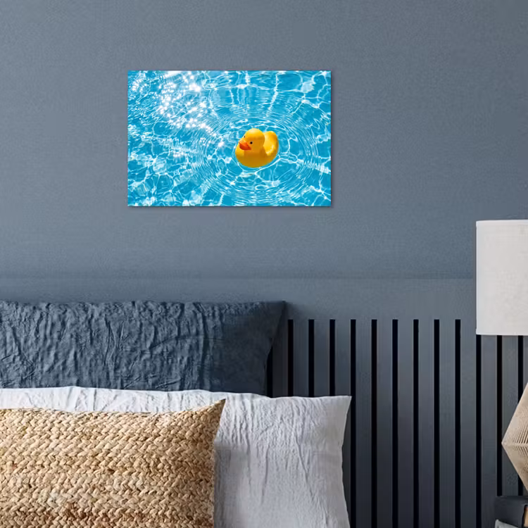 Poster - Badeend - Dobberen - Blauw — 3