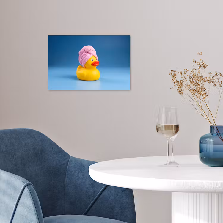 Poster - Badeend - Handdoek - Blauw — 4