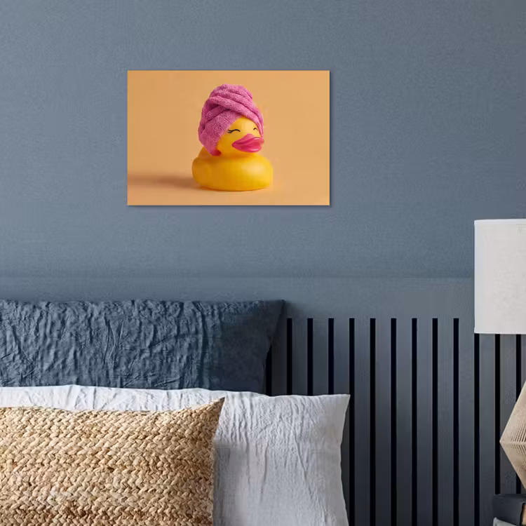 Poster - Badeend - Handdoek - Kleurrijk — 3