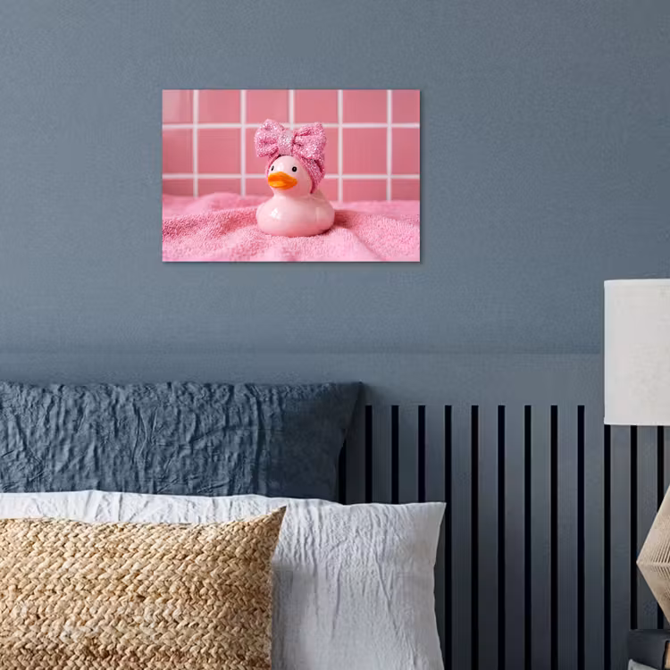 Poster - Badeend -Strik - Roze — 3