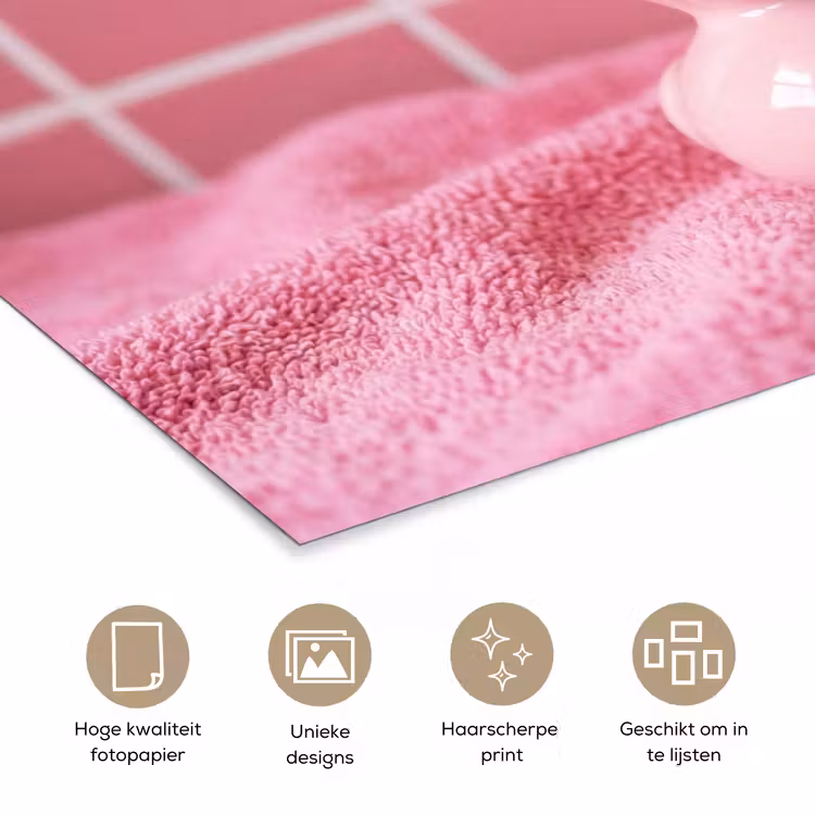 Poster - Badeend -Strik - Roze — 5