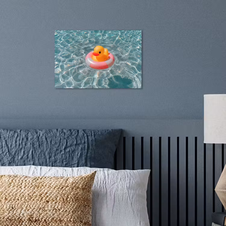 Poster - Badeend - Zwemband - Geel — 3