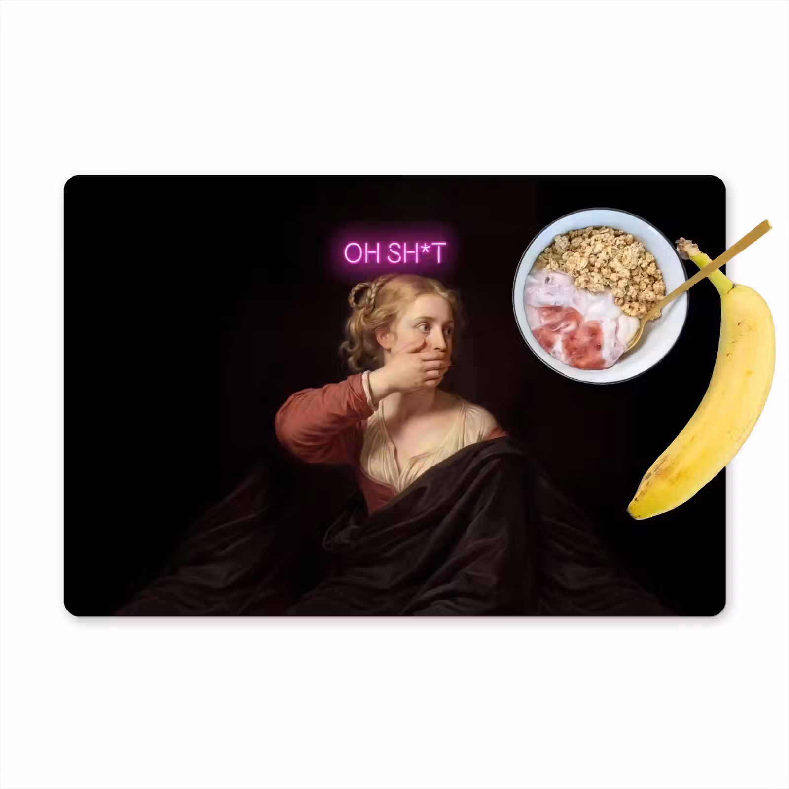 Placemat - 6 stuks - Quote - Neon - vrouw — 1