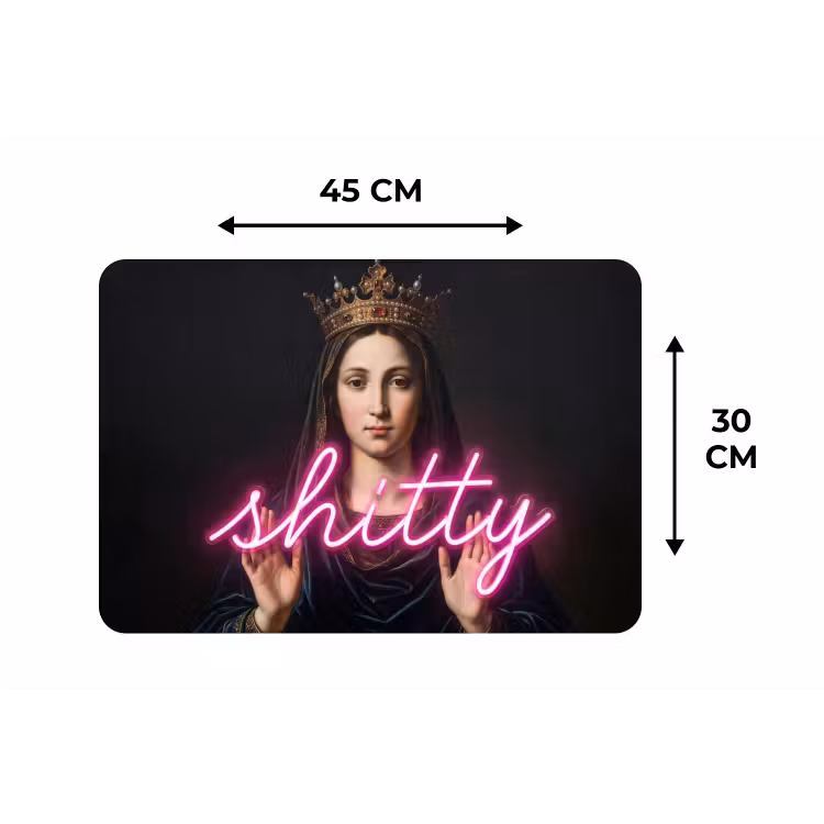 Placemat - 6 stuks - Ironisch - Tekst - Neon — 3