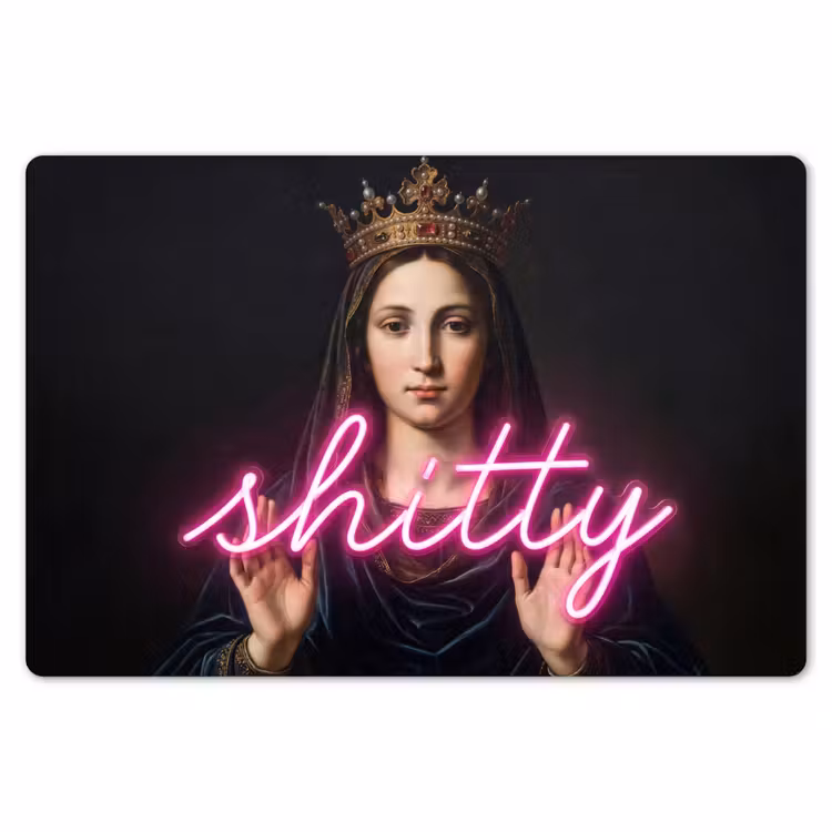 Placemat - 6 stuks - Ironisch - Tekst - Neon — 7