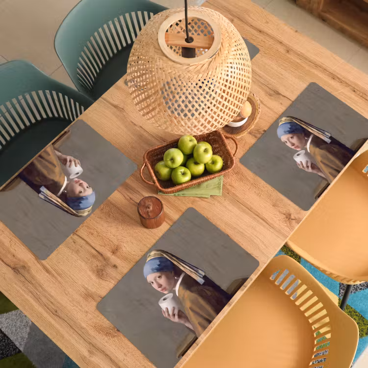Placemat - 6 stuks - Klassiek - Humor - Kleurrijk — 6