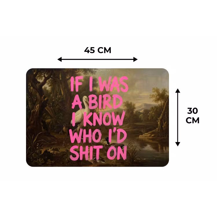 Placemat - 6 stuks - Klassiek - Humor - Roze — 3