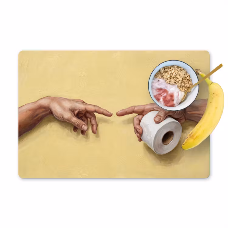 Placemat - 6 stuks - Klassiek - Kunst - Humor — 1
