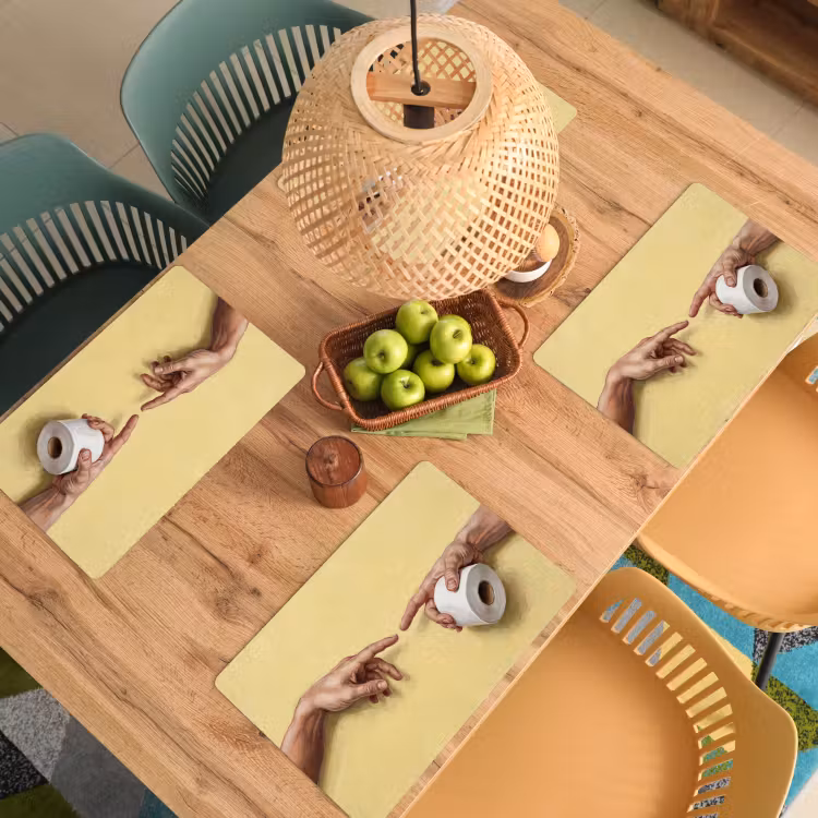 Placemat - 6 stuks - Klassiek - Kunst - Humor — 6
