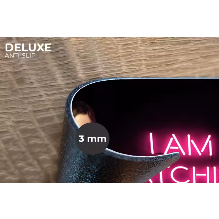 Placemat - 6 stuks - Man - Tekst - Neon — 4