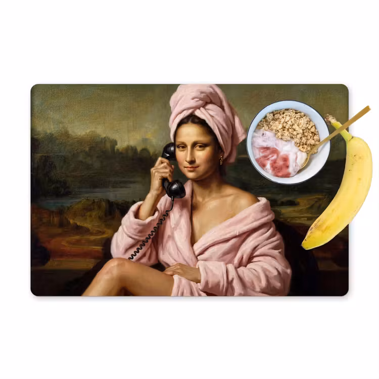 Placemat - 6 stuks - Mona - Klassiek - Roze — 1