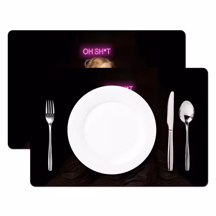 Placemat - 6 stuks - Quote - Neon - vrouw — 2