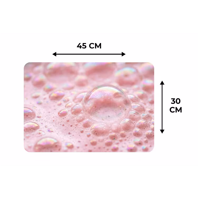 Placemat - 6 stuks - Schuim - Structuur - Roze — 3