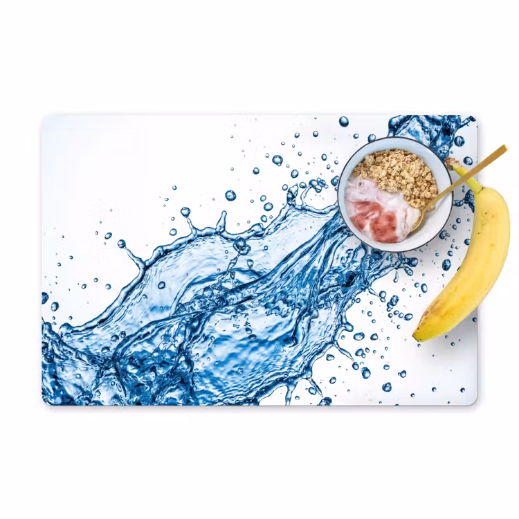 Placemat - 6 stuks - Spash - Water - Blauw — 1