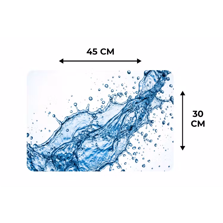 Placemat - 6 stuks - Spash - Water - Blauw — 3