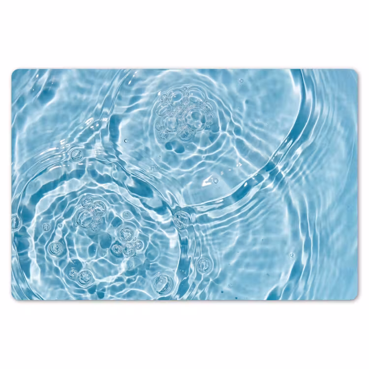 Placemat - 6 stuks - Water - Blauw - bubbels — 7