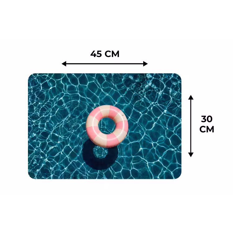 Placemat - 6 stuks - Drijvend - Zwemband - Water — 3