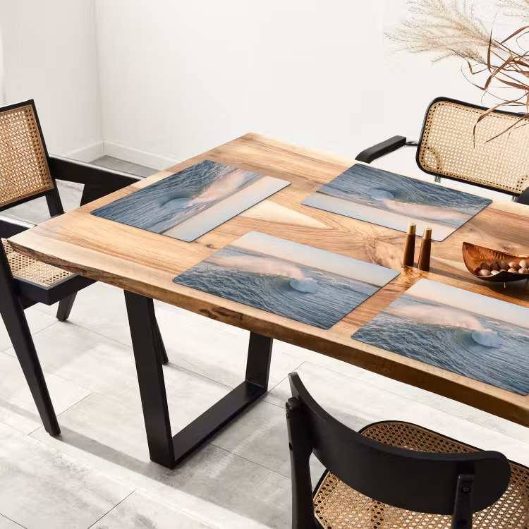 Placemat - 6 stuks - Golf - Zee - Water — 5